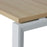 Novah Meeting Table 1800mm x 900mm - White Frame / Autumn Oak Top MG_NOVMTG_W_189AO