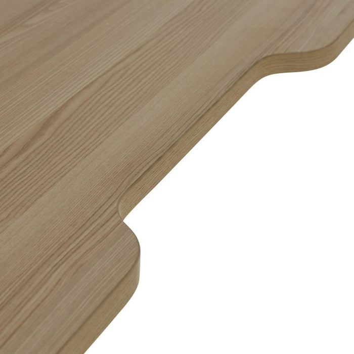 Novah Straight Desk 1200mm x 600mm - Black frame / Autumn Oak top MG_NOVDSK_B_126AO