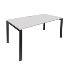 Novah Straight Desk 1200mm x 600mm - Black frame / White top MG_NOVDSK_B_126W