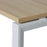 Novah Straight Desk 1200mm x 600mm - White frame / Autumn Oak top MG_NOVDSK_W_126AO
