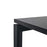 Novah Straight Desk 1500mm x 700mm - Black frame / Black Woodgrain top MG_NOVDSK_B_157B