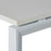Novah Straight Desk 1500mm x 700mm - White frame / White top MG_NOVDSK_W_157W