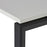 Novah Straight Desk 1500mm x 800mm - Black frame / White top MG_NOVDSK_B_158W