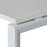 Novah Straight Desk 1500mm x 800mm - White frame / White top MG_NOVDSK_W_158W