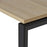 Novah Straight Desk 1600mm x 800mm - Black frame / Autumn Oak top MG_NOVDSK_B_168AO