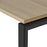 Novah Straight Desk 1600mm x 800mm - Black frame / Oak top MG_NOVDSK_B_168O