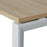 Novah Straight Desk 1800mm x 700mm - White frame / Autumn Oak top MG_NOVDSK_W_187AO