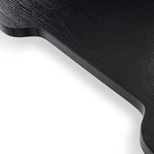 Novah Straight Desk 1800mm x 800mm - Black frame / Black Woodgrain top MG_NOVDSK_B_188B