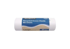 Ocean/Recycled Plastic Bag Liners 36L L, White, 20 Rolls x 30's (600 bags) ECOC-5536