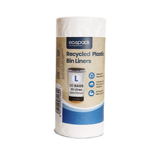 Ocean/Recycled Plastic Bag Liners 36L L, White, 20 Rolls x 30's (600 bags) ECOC-5536
