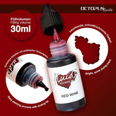 Octopus Fluids Alcohol Ink Red Wine 30ml CXOCTOAIRT025