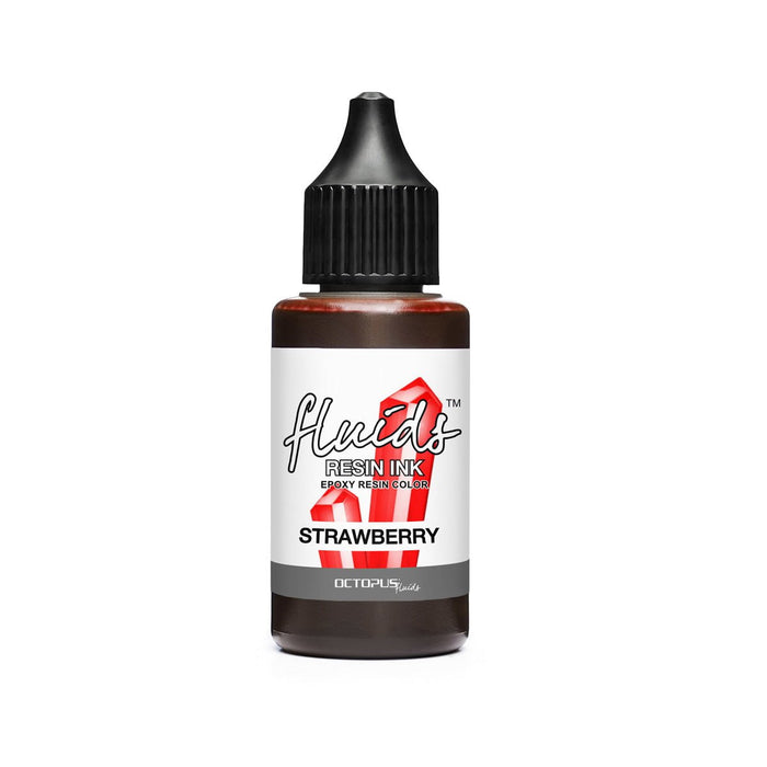 Octopus Fluids Resin Ink Strawberry Red 30ml CXOCTORIRT050