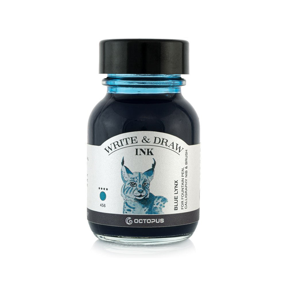 Liquid Writing Ink Octopus Fluids Write and Draw Ink 456 Blue Lynx 50ml | Fountain Pen ...