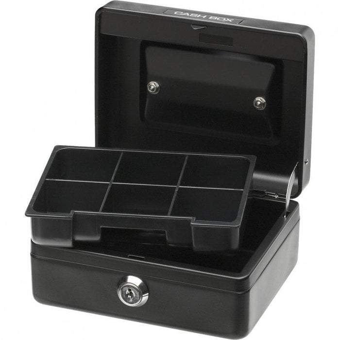 Office Mate Cash Box 6 inch Black CXCB6BK
