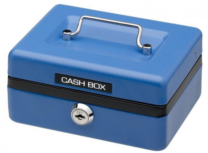 Office Mate Cash Box 6 inch Blue CXCB6BL
