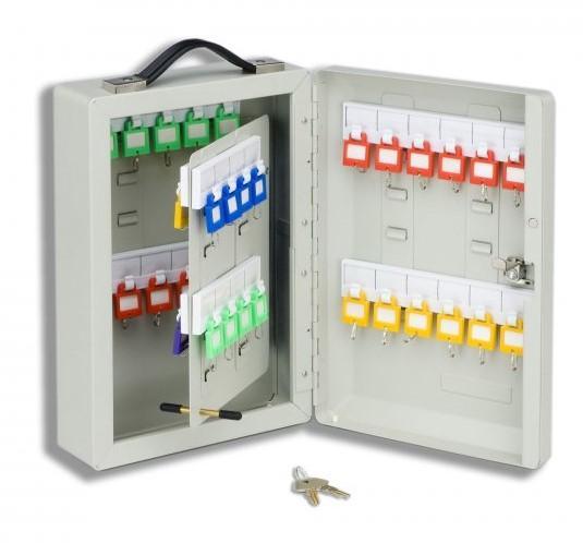 Office Mate Premium Key Cabinet - 40 Keys | Desk & File Organisers ...