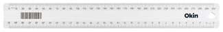 Okin 30cm Clear Ruler x 25 pieces FPIRULER01