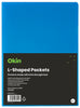 Okin A4 Blue L Shaped Pockets 12's pack FPH101414