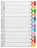 Okin A4 Cardboard Indices with Reinforced Tabs Jan-Dec - Coloured FPIF633