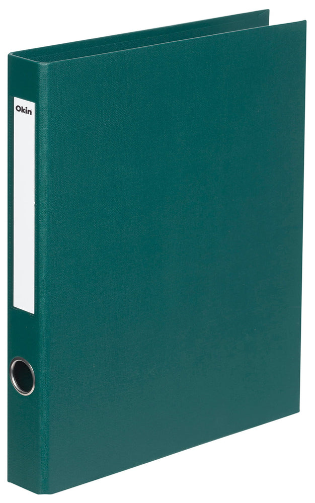 Okin A4 Linen-Look Ring Binder 2/26mm - Forest Green | Files & Folders ...