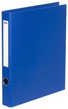 Okin A4 Linen-Look Ring Binder 2/26mm - Royal Blue FPIF241