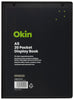 Okin A5 Insert Cover 20 Pocket Display Book, Black Cover FPDAA520