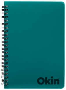 Okin A5 Polypropylene Cover Spiral Bound Notebook 200 pages x 3's pack FPISNBPP001