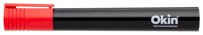 Okin Bullet Tip Permanent Marker Red x 12's pack FPIPMRED
