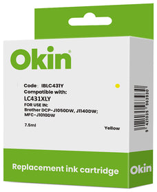 Okin Compatible Brother LC431XL Yellow Ink Cartridge FPIBLC431Y