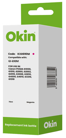 Okin Compatible Canon GI690 Magenta Ink Bottle FPICGI690M