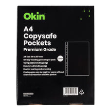 Okin Copysafe Pockets A4, Pack of 100 FPSP100