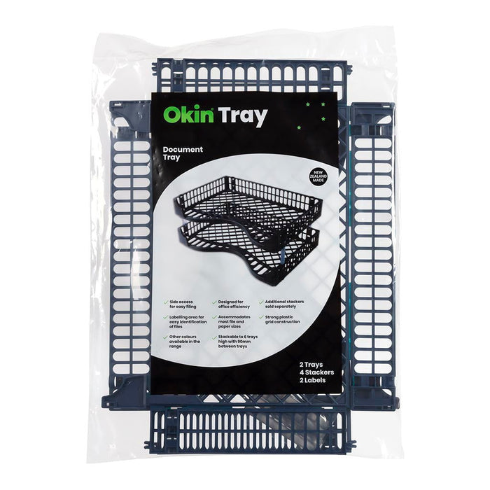 Okin Document Tray Blue, Pack of 2 FPODTBLU