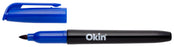 Okin Fine Tip Permanent Marker Blue x 12's pack FPIPMFBLUE