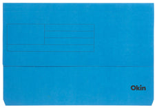 Okin Foolscap Document Wallet Blue FPIF440