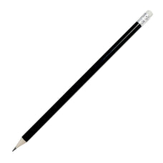 Okin HB Pencil Round with Eraser, Black Barrel x 144 Pieces FPIHBPEBLK144