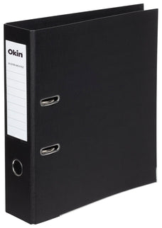 Okin Lever Arch File A4 Linen Black FPIF205