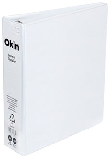 Okin Overlay Insert Cover A4 Ring Binder 4/50 - White FPRB4D50WT