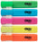 Okin Recycled Chisel Tip Neon Highlighter, 4+1 Bonus Pack FPIHLRASSTNB