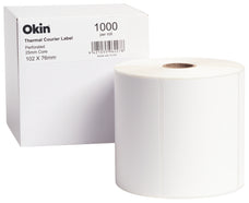 Okin Thermal 102 x 76mm Courier Label Perforated - 1000 Labels FPITCL003