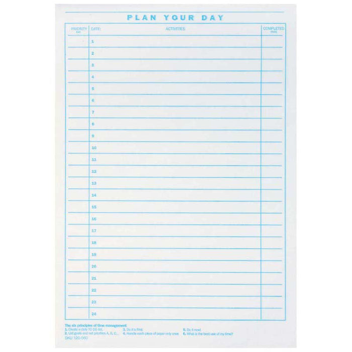 Olympic A4 Plan Your Day Pad 75 Leaf CX120559
