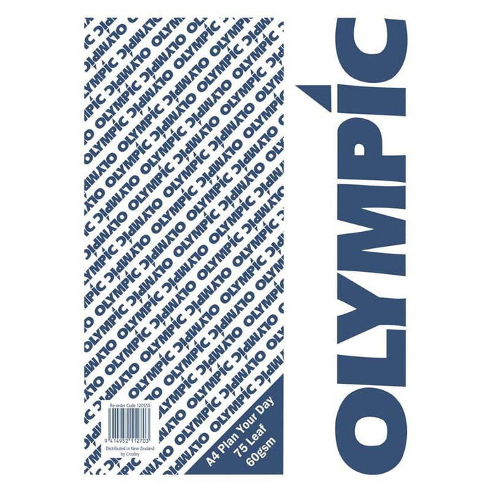 Olympic A4 Plan Your Day Pad 75 Leaf CX120559