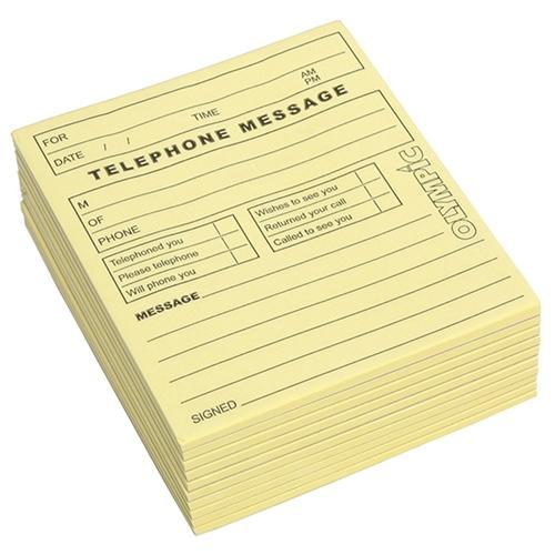 Olympic Telephone Message Pad CX120511