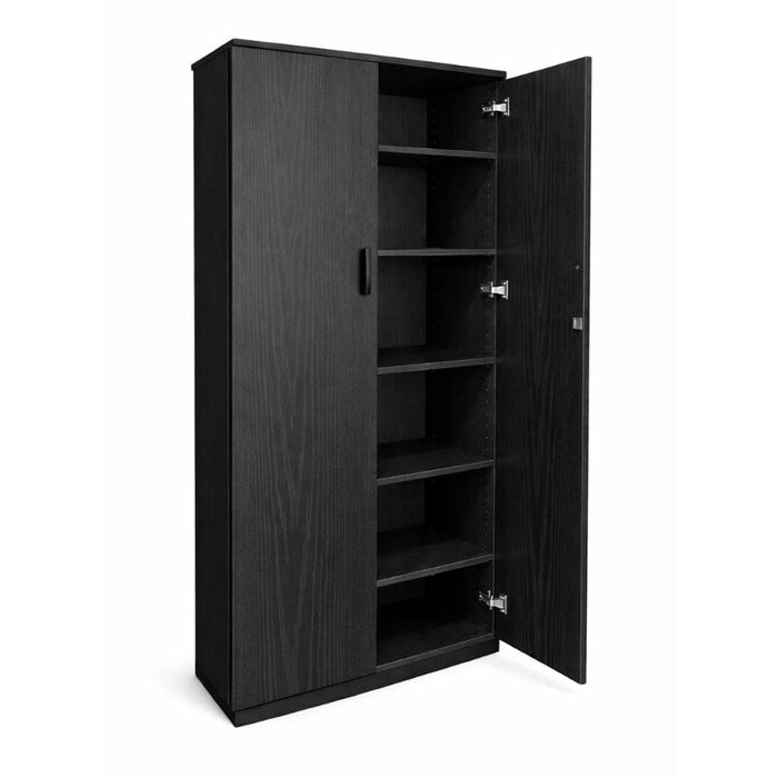 Onyx 1800mm Storage Cupboard, Black Woodgrain MG_ONYXCUP18