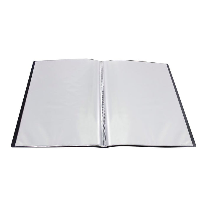 OSC A2 Insert Cover 20 Pocket Display Book, Black Cover FPDAA220