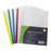 OSC A4 Clear Report Cover, Assorted Colour Spine, Pack of 5 FPH105ASSORTED