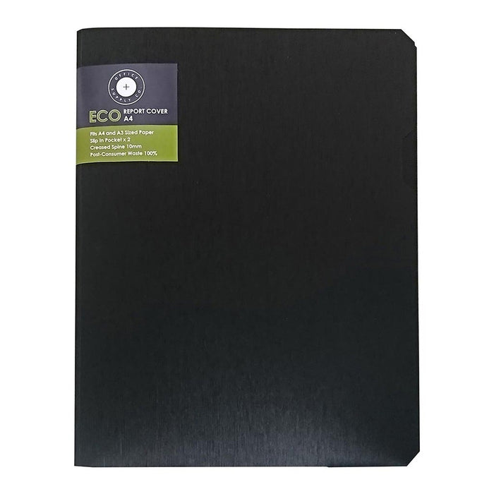 OSC A4 Eco Report Cover Black FPREC-REPBK