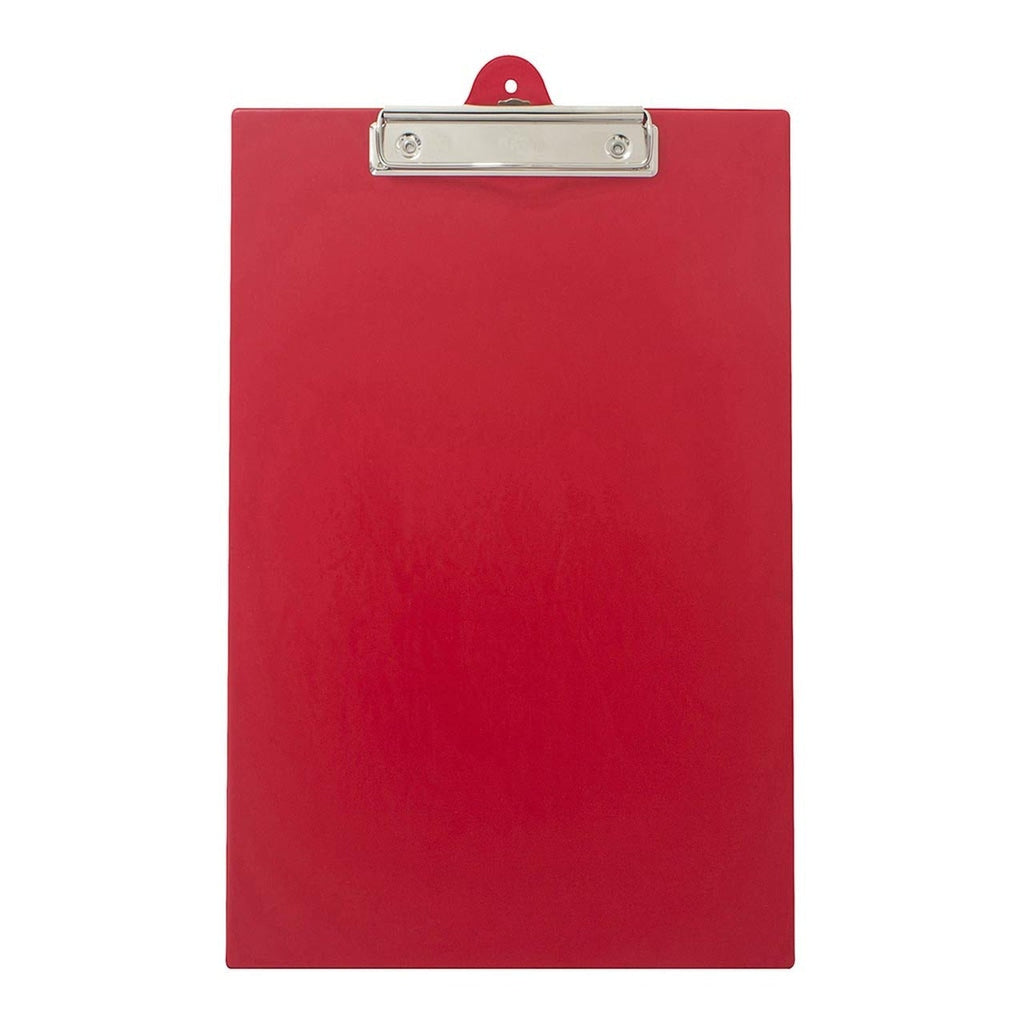 OSC Foolscap PVC Clipboard, Red | Clipboards — Discount Office