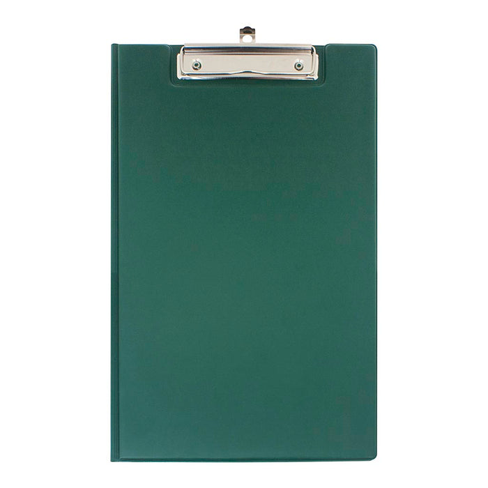 OSC Foolscap PVC Clipboard with Flap, Green FPCB6DGN