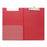 OSC Foolscap PVC Clipboard with Flap, Red FPCB6DRD