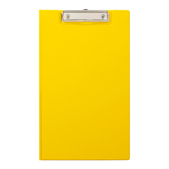 OSC Foolscap PVC Clipboard with Flap, Yellow FPCB6DYW